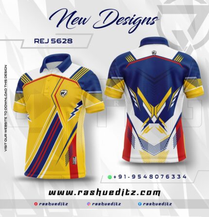 Customised Sublimation Cricket Jersey Latest Design REJ- 5628 Get game-ready with premium custom jerseys for your team Durable fabric, vibrant prints, and a fit that helps you win